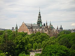 Nordiska museet Skansenilta nähtynä.