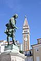 Statua di Tartini a Pirano.