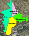 Four districts of Dushanbe