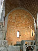 Presbiteri sobre cripta. Basílica Patriarcal, Aquileia (Friül-Venècia Júlia)