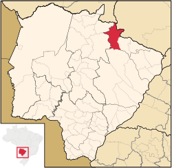 Location in Mato Grosso do Sul state