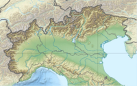 Lagekarte von Norditalien