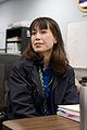 Naoko Yamazaki participates in an undocking timeline training session