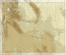 Reliefkarte: Wyoming