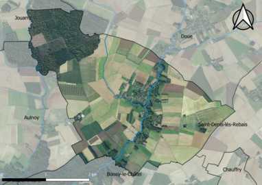 Carte orhophotogrammétrique de la commune.