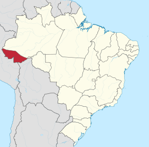 Localização do Acre no Brasil