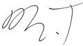 Mr. T aláírása