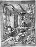 Thumbnail for File:Saint Jerome in His Study MET MM1882.jpg