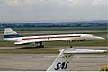 Prototype Concorde before tail was modified using Mach 2 application of area rule