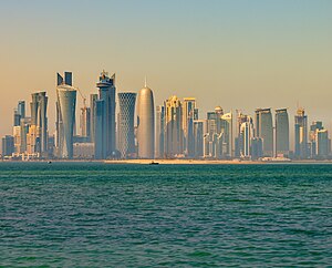 Doha skyline in the morning