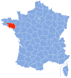 मॉर्बियांचे फ्रान्स देशाच्या नकाशातील स्थान