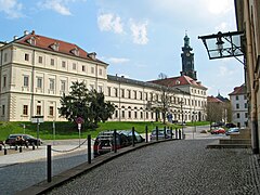 Blick von Nordwesten auf den westlichen Schlossflügel