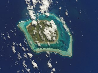 Vista de Tubuai desde satélite