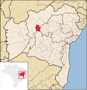 Poziția localității Gentio do Ouro