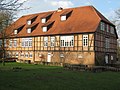 Ehemaliger Amtshof, jetzt Bibliothek, errichtet auf den Mauern des Abtshauses des Klosters Harsefeld