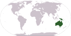 Location of Australia