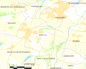 Poziția localității Saint-Lys