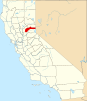 Localização do Condado de Nevada (Califórnia)