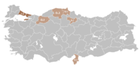 مناطق ارمنی‌زبان ترکیه