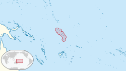 Location of Tuvalu