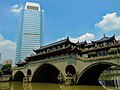 Anshunlang bridge and a Hotel