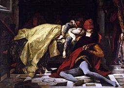 Morte de Francisca de Rimini e Paolo Malatesta (1870)