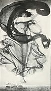 Lululaund - Cô gái nhảy múa (tranh và vải lụa. Baldry 1901, trước trang 107), dòng chữ ghi; "Khiêu vũ là một dạng nhịp điệu / Nhịp điệu là một dạng âm nhạc / Âm nhạc là một dạng tư tưởng / Và suy nghĩ là một dạng thần thánh."