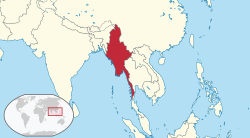 Birmania - Localizzazione