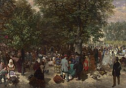 Adolph von Menzel, Après-midi au Jardin des Tuileries (1867), Londres, National Gallery.