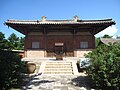 Le pavillon du Grand Bouddha dans le temple Nanchan du Mont Wutai (Shanxi).