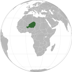 Nijer haritadaki konumu