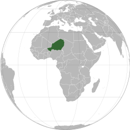 Localização do Níger