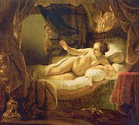 Rembrandt's Danaë, c. 1636.