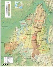 Carte topographique.