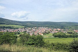 Vue d'Orschwihr depuis la colline du Bollenberg