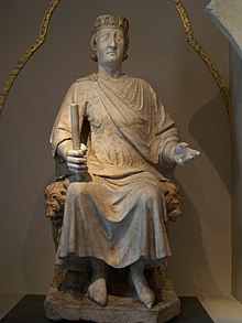 פסל של שארל הראשון מאת ארנולפו די קמביו במוזיאונים הקפיטוליניים