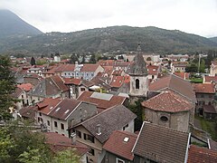 Vizille vue de la Rampe du Château.