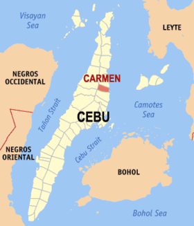 Mapa a pakabirukan ti Carmen