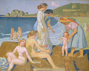 Baigneuses à Perros-Guirec (vers 1909), huile sur toile, 98 × 122 cm, Paris, Petit Palais.