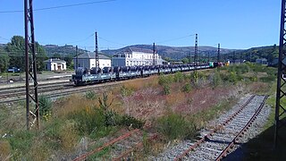 Train de marchandises en septembre 2017.