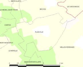 Poziția localității Plainville