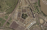 Satellitbild över Pentagon utanför Washington D.C.