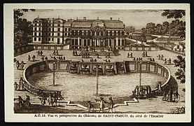 Carte postale - Saint-Cloud - Château de Saint-Cloud. Reproduction d'une estampe de la fin du XVIIe siècle.