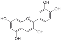 Structuurformule van cyanidine