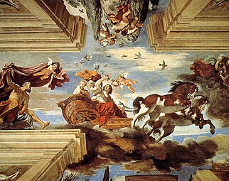 Aurora, 1621 (ceiling fresco, tempera), Villa Aurora, Rome, Italy