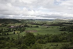 View of Humada (left) from Rebolledo de Traspeña, 2010