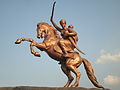सोलापुर, महाराष्ट्र में लक्ष्मीबाई की प्रतिमा