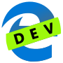 Thumbnail for File:Microsoft Edge Dev Logo (2018).svg