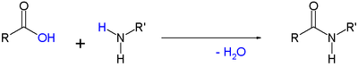 Formación do enlace amida.