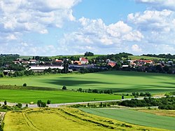 Celkový pohled od fulneckého hřbitova